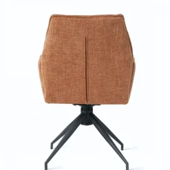 Eetkamerstoelen< Draaibare Eetkamerstoel Jerrel Roestbruin