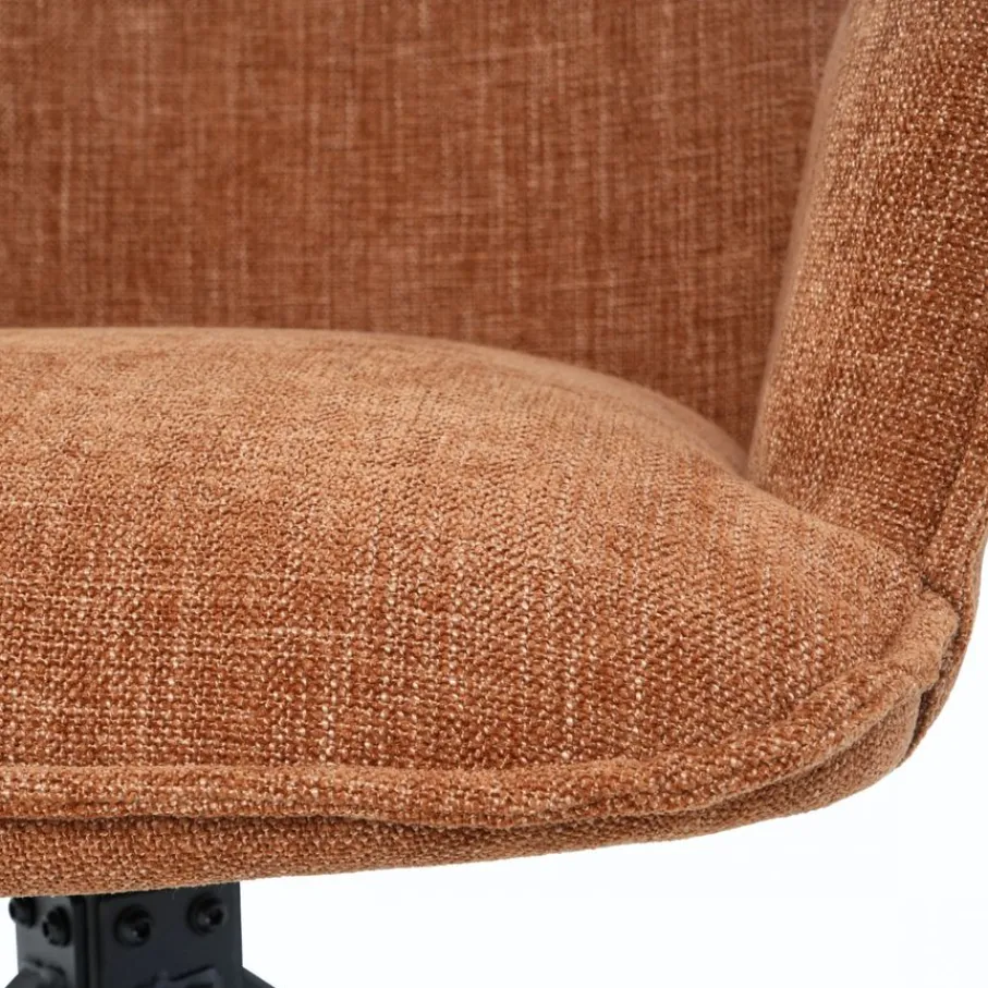 Eetkamerstoelen< Draaibare Eetkamerstoel Jerrel Roestbruin