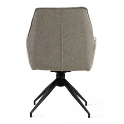Eetkamerstoelen< Draaibare Eetkamerstoel Jerrel Taupe