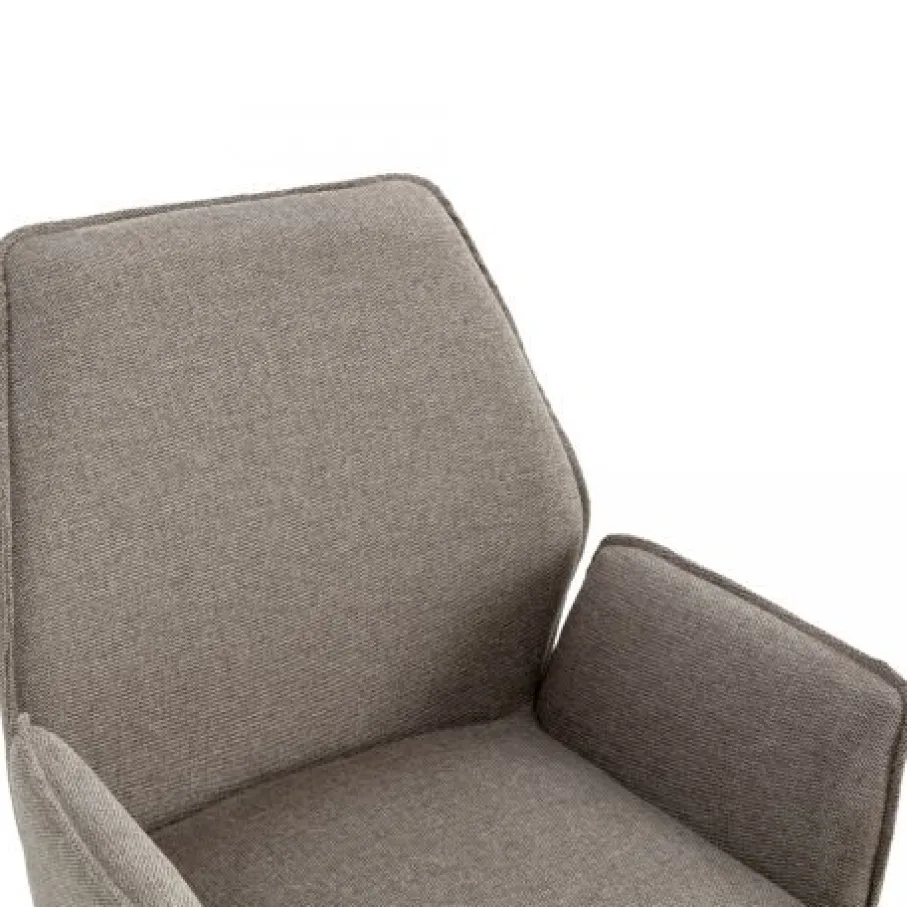 Eetkamerstoelen< Draaibare Eetkamerstoel Jerrel Taupe