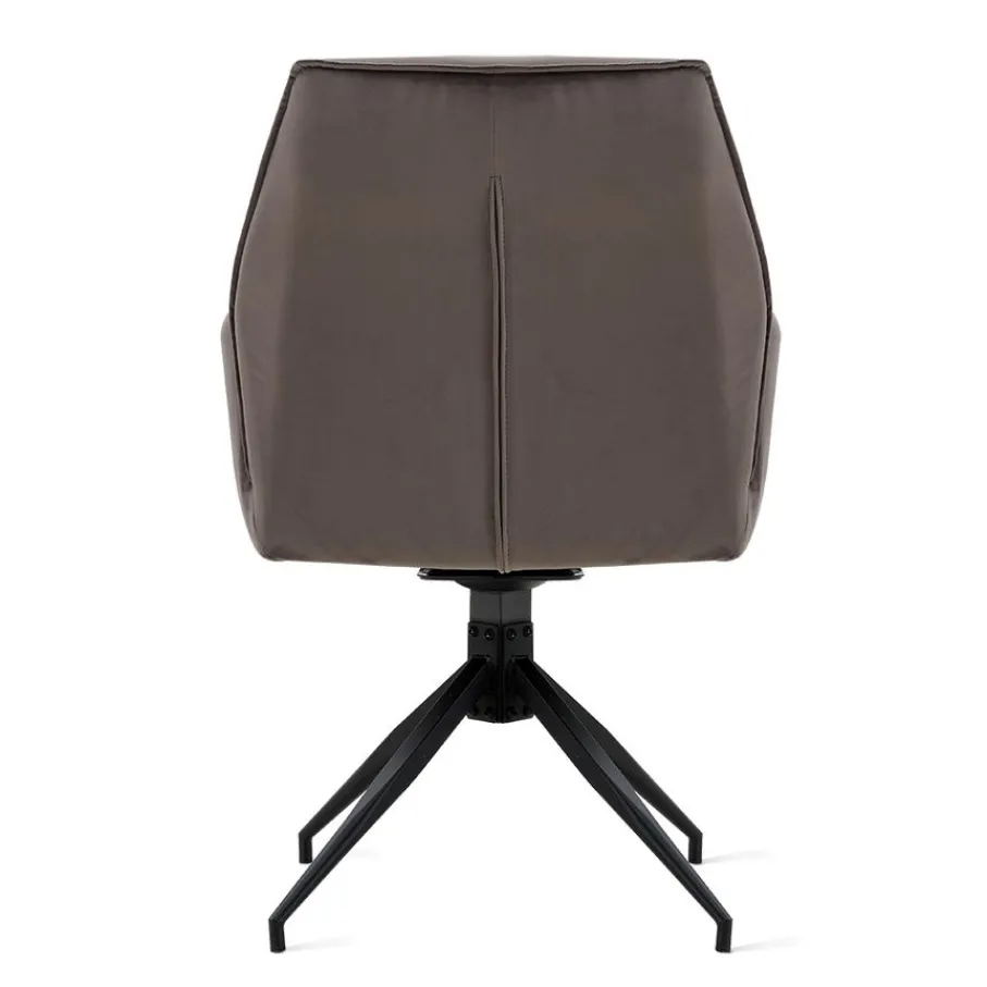Eetkamerstoelen< Draaibare Eetkamerstoel Jerrel Grijs