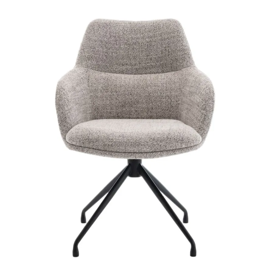 Eetkamerstoelen< Draaibare Eetkamerstoel Lowen Beige
