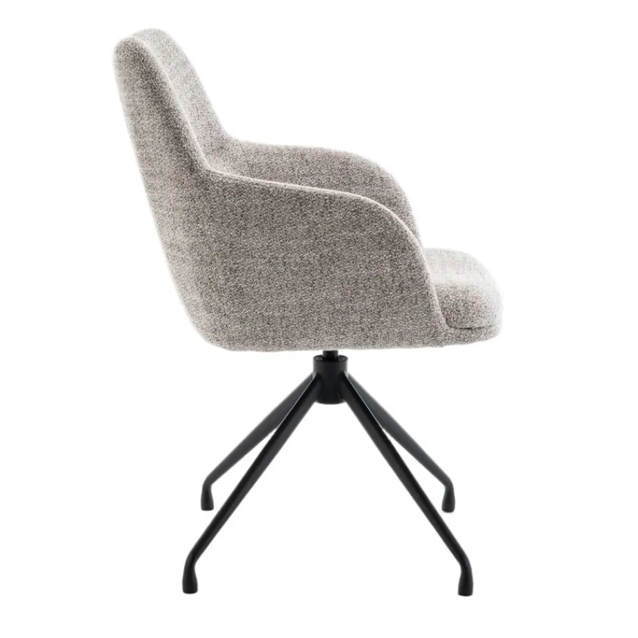 Eetkamerstoelen< Draaibare Eetkamerstoel Lowen Beige