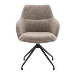 Eetkamerstoelen< Draaibare Eetkamerstoel Lowen Mocca