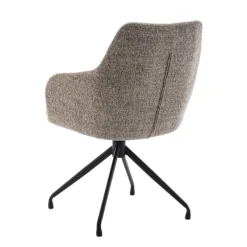Eetkamerstoelen< Draaibare Eetkamerstoel Lowen Mocca