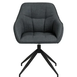 Eetkamerstoelen< Draaibare Eetkamerstoel Marit Donkergrijs