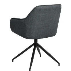 Eetkamerstoelen< Draaibare Eetkamerstoel Marit Donkergrijs