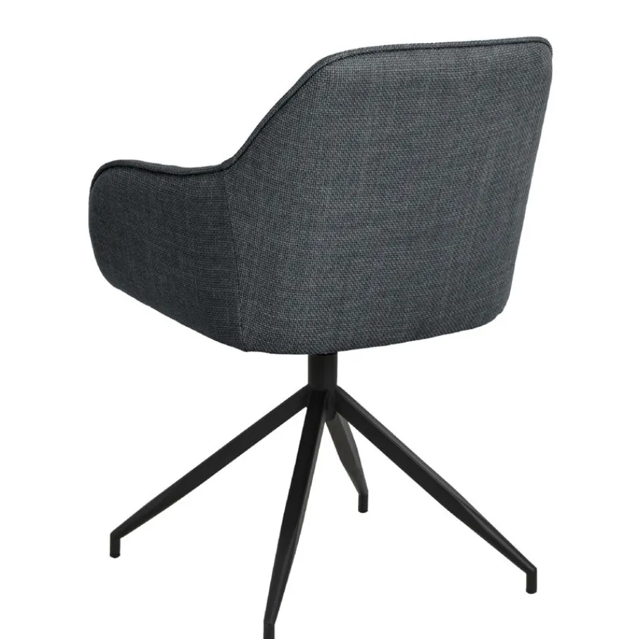 Eetkamerstoelen< Draaibare Eetkamerstoel Marit Donkergrijs