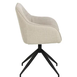 Eetkamerstoelen< Draaibare Eetkamerstoel Marit Beige