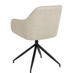 Eetkamerstoelen< Draaibare Eetkamerstoel Marit Beige
