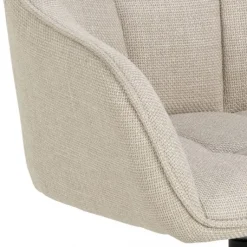 Eetkamerstoelen< Draaibare Eetkamerstoel Marit Beige