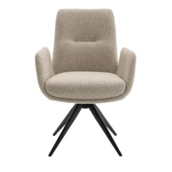 Eetkamerstoelen< Draaibare Eetkamerstoel Molly Beige