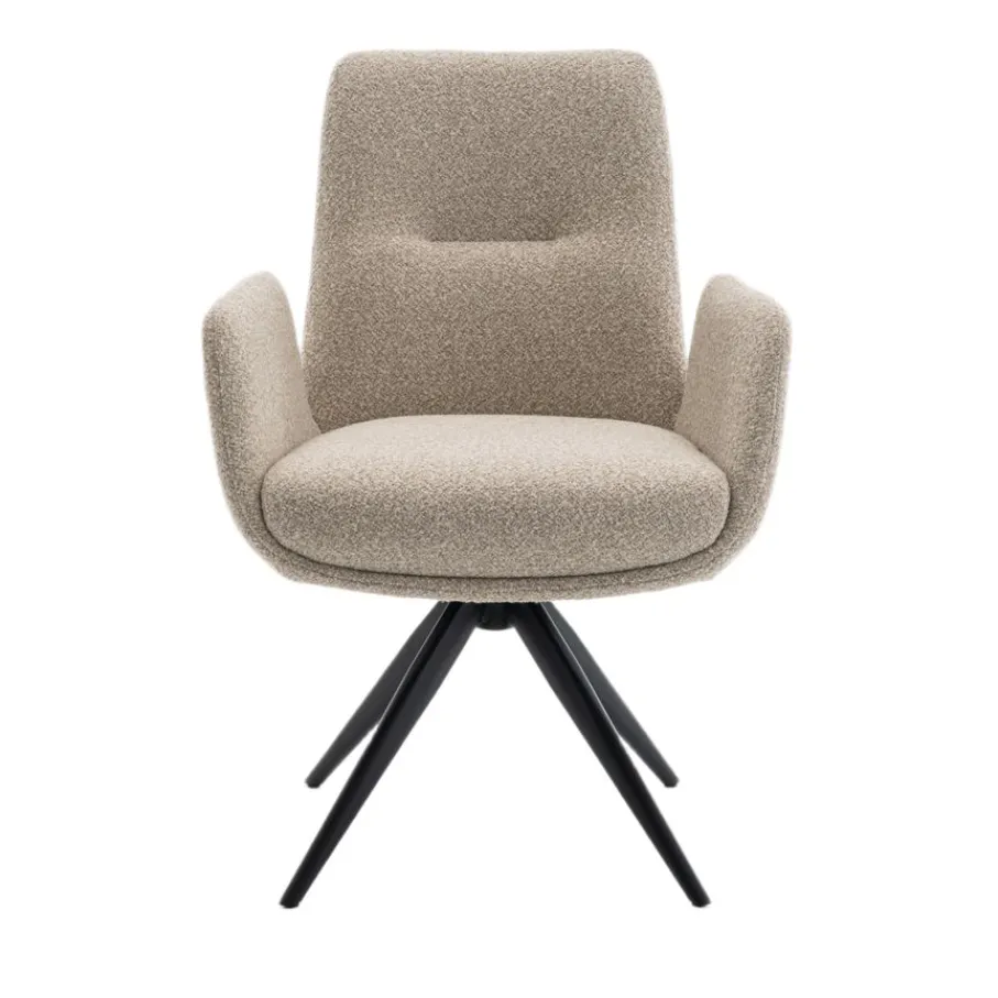 Eetkamerstoelen< Draaibare Eetkamerstoel Molly Beige