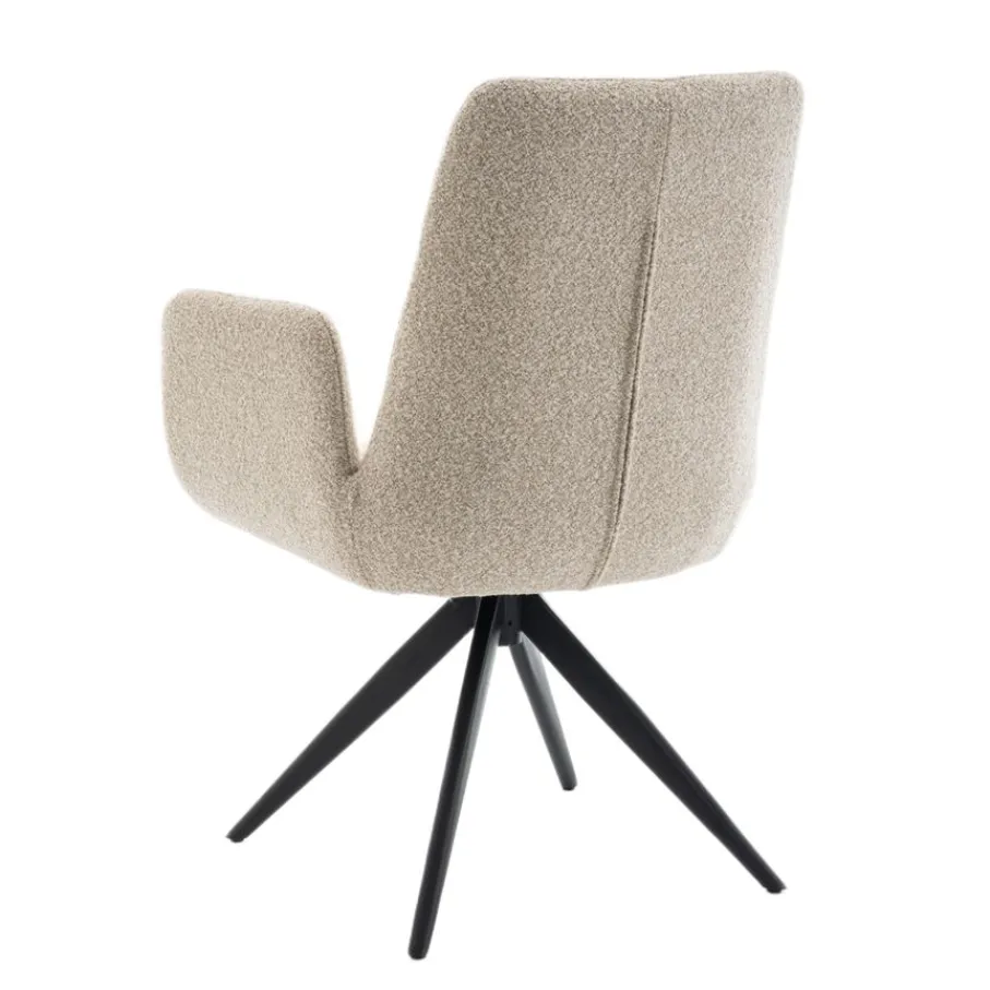 Eetkamerstoelen< Draaibare Eetkamerstoel Molly Beige