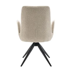 Eetkamerstoelen< Draaibare Eetkamerstoel Molly Beige
