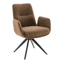 Eetkamerstoelen< Draaibare Eetkamerstoel Molly Bruin