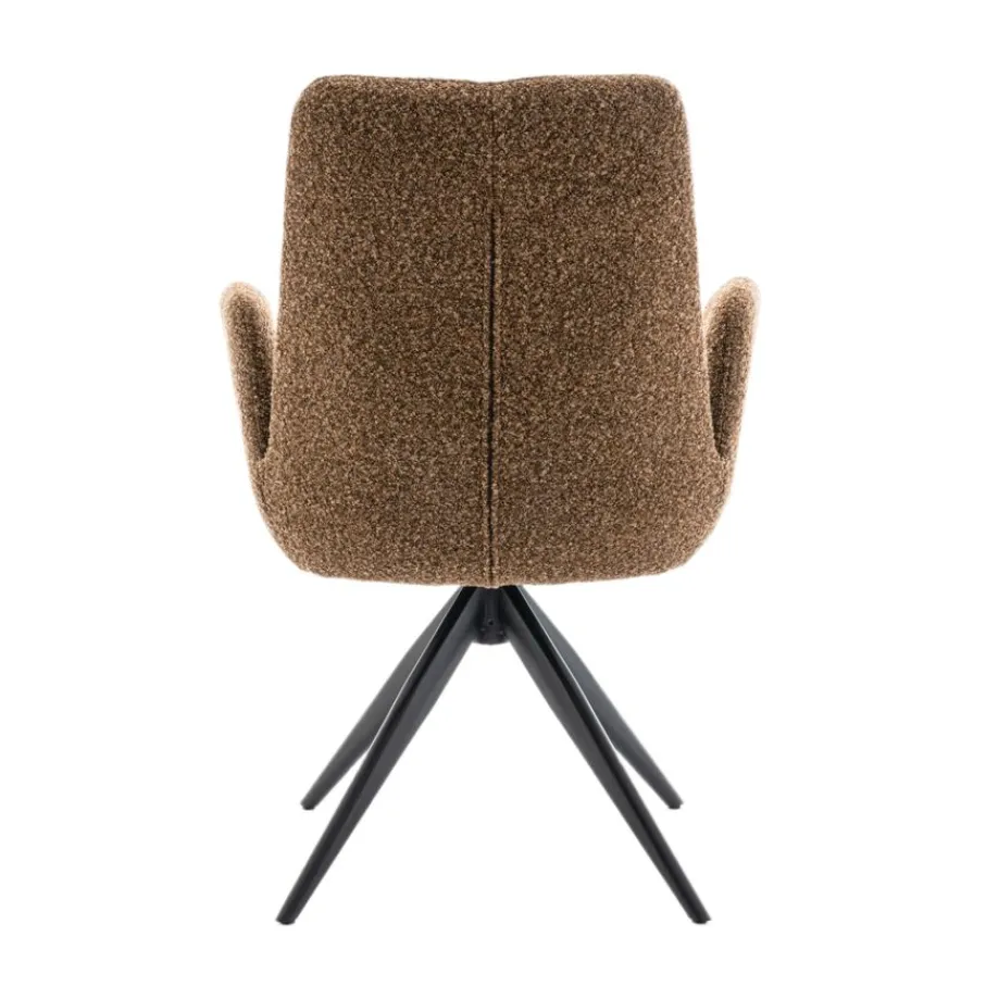 Eetkamerstoelen< Draaibare Eetkamerstoel Molly Bruin