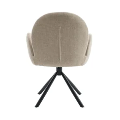 Eetkamerstoelen< Draaibare Eetkamerstoel Moon Beige