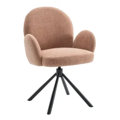 Eetkamerstoelen< Draaibare Eetkamerstoel Moon Brique