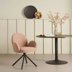 Eetkamerstoelen< Draaibare Eetkamerstoel Moon Brique