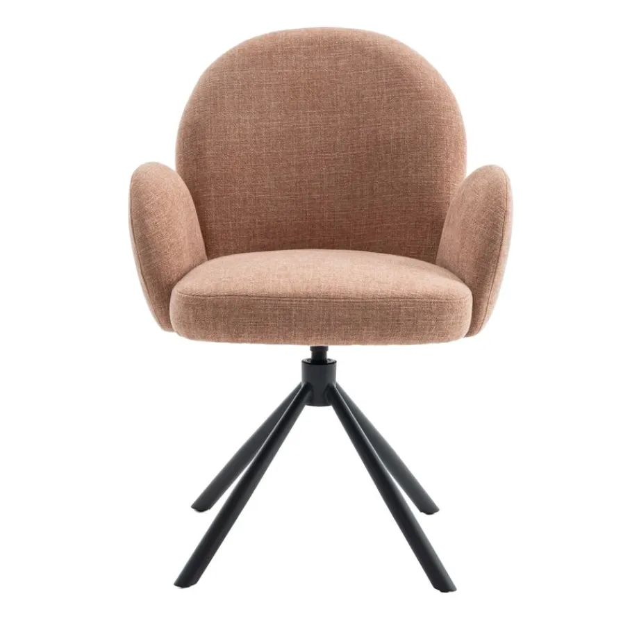 Eetkamerstoelen< Draaibare Eetkamerstoel Moon Brique
