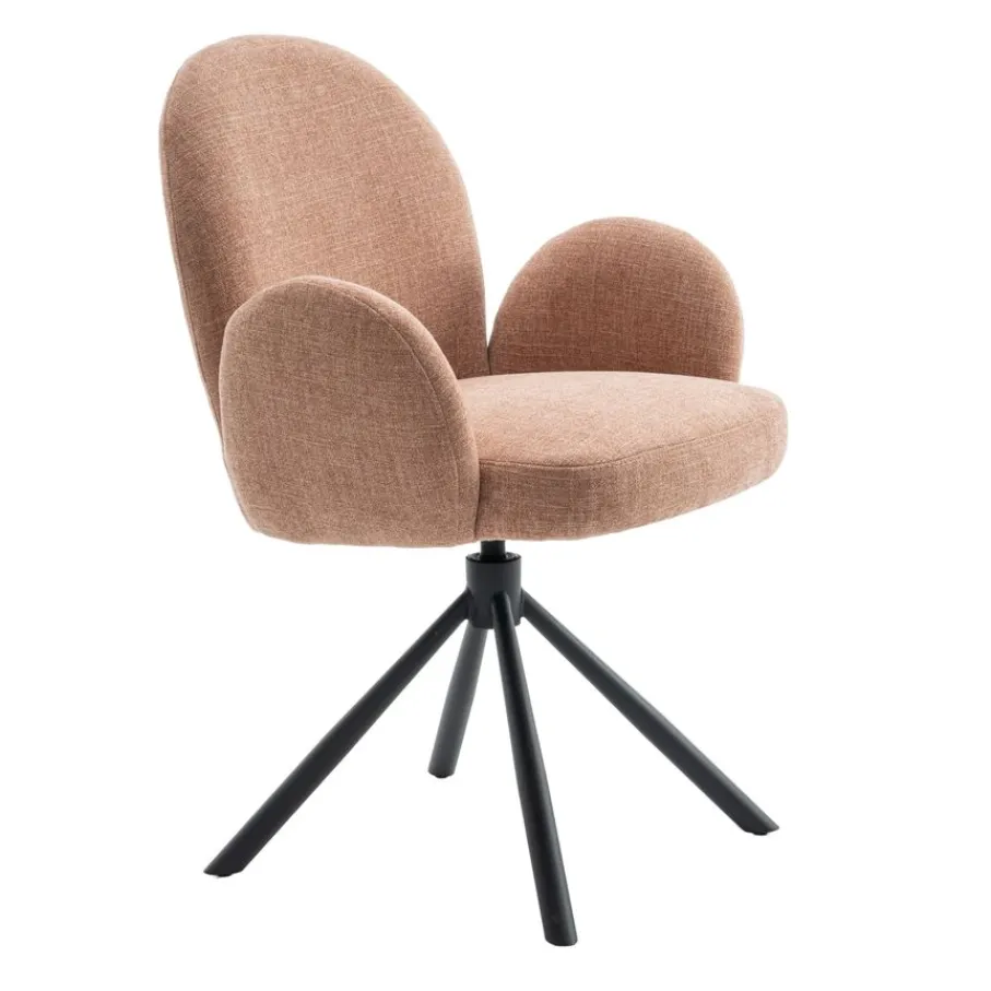 Eetkamerstoelen< Draaibare Eetkamerstoel Moon Brique