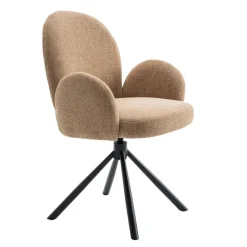 Eetkamerstoelen< Draaibare Eetkamerstoel Moon Caramel