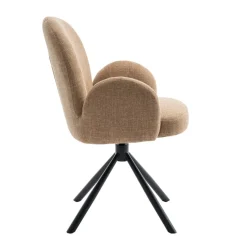 Eetkamerstoelen< Draaibare Eetkamerstoel Moon Caramel