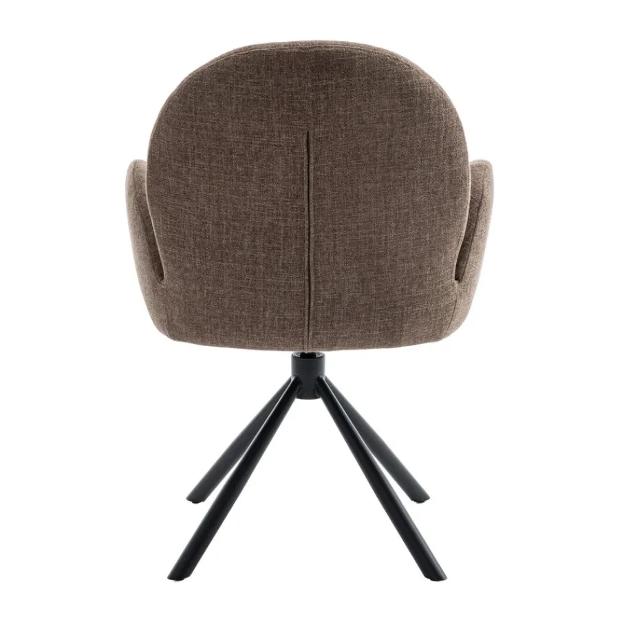 Eetkamerstoelen< Draaibare Eetkamerstoel Moon Mocca