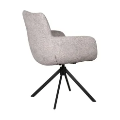Eetkamerstoelen< Draaibare Eetkamerstoel Oland Grijs