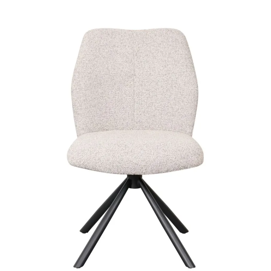 Eetkamerstoelen< Draaibare Eetkamerstoel Ravels Beige