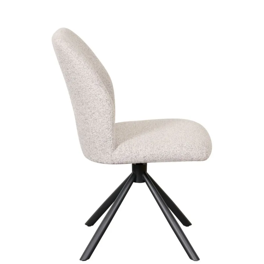 Eetkamerstoelen< Draaibare Eetkamerstoel Ravels Beige