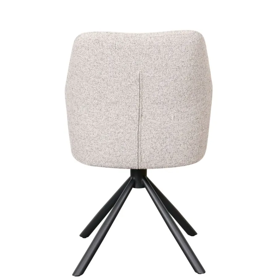 Eetkamerstoelen< Draaibare Eetkamerstoel Ravels Beige
