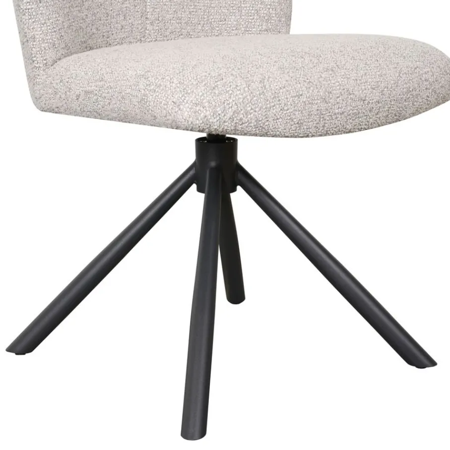 Eetkamerstoelen< Draaibare Eetkamerstoel Ravels Beige