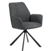 Eetkamerstoelen< Draaibare Eetkamerstoel Roar Donkergrijs
