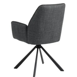 Eetkamerstoelen< Draaibare Eetkamerstoel Roar Donkergrijs