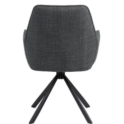 Eetkamerstoelen< Draaibare Eetkamerstoel Roar Donkergrijs