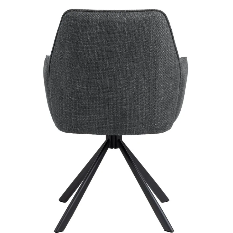 Eetkamerstoelen< Draaibare Eetkamerstoel Roar Donkergrijs