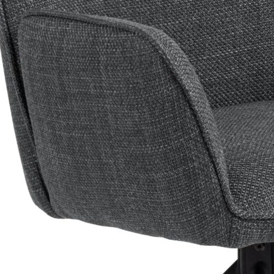 Eetkamerstoelen< Draaibare Eetkamerstoel Roar Donkergrijs