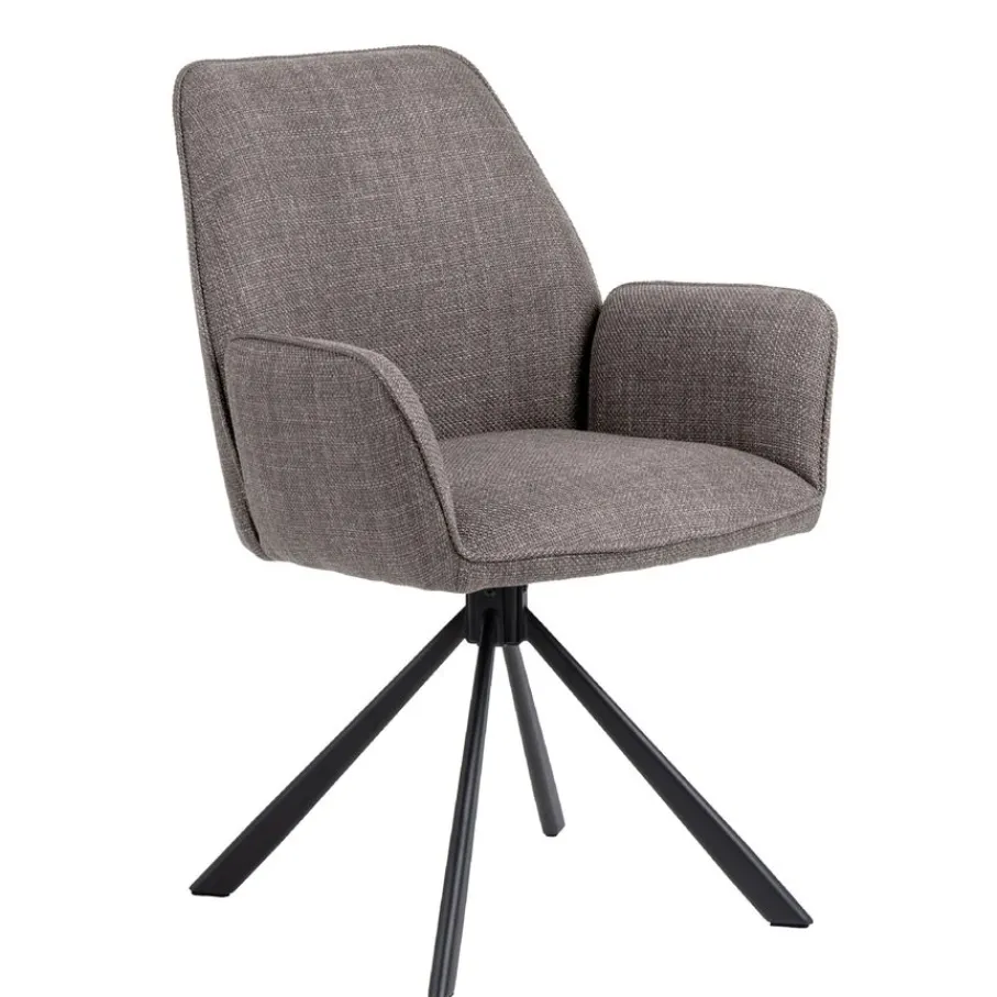 Eetkamerstoelen< Draaibare Eetkamerstoel Roar Taupe