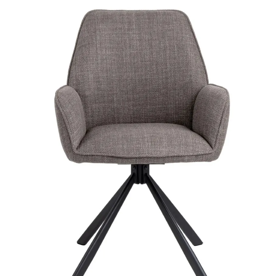 Eetkamerstoelen< Draaibare Eetkamerstoel Roar Taupe