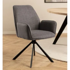 Eetkamerstoelen< Draaibare Eetkamerstoel Roar Taupe