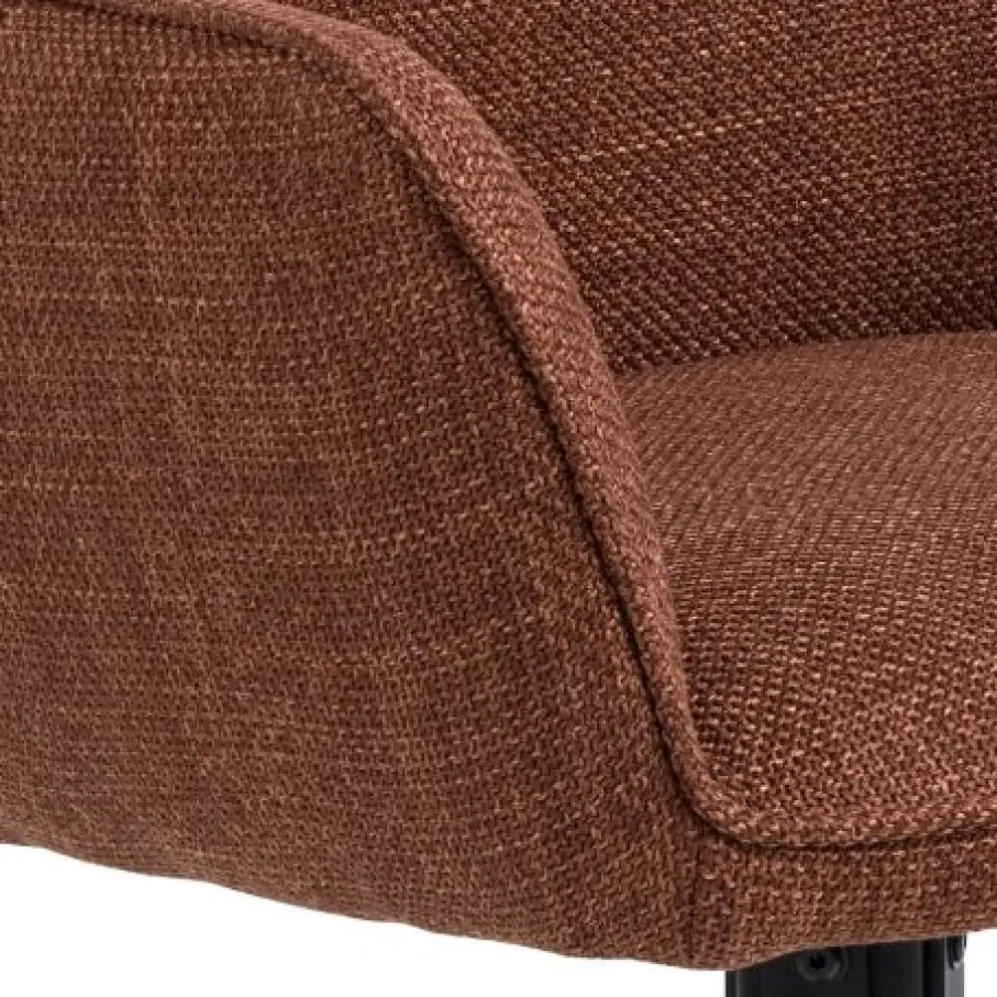 Eetkamerstoelen< Draaibare Eetkamerstoel Roar Terracotta