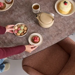 Eetkamerstoelen< Draaibare Eetkamerstoel Selnass Roze