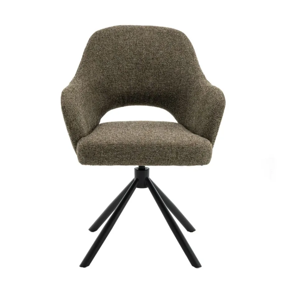 Eetkamerstoelen< Draaibare Eetkamerstoel Spirit Olijfgroen