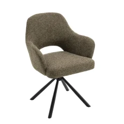 Eetkamerstoelen< Draaibare Eetkamerstoel Spirit Olijfgroen