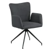 Eetkamerstoelen< Draaibare Eetkamerstoel Sverre Donkergrijs