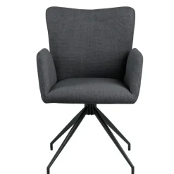 Eetkamerstoelen< Draaibare Eetkamerstoel Sverre Donkergrijs