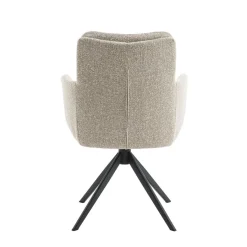 Eetkamerstoelen< Draaibare Eetkamerstoel Swag Beige