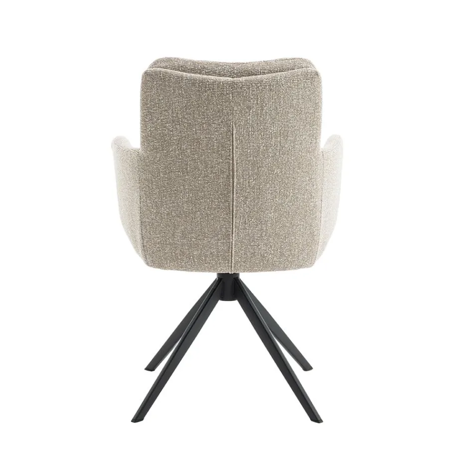Eetkamerstoelen< Draaibare Eetkamerstoel Swag Beige